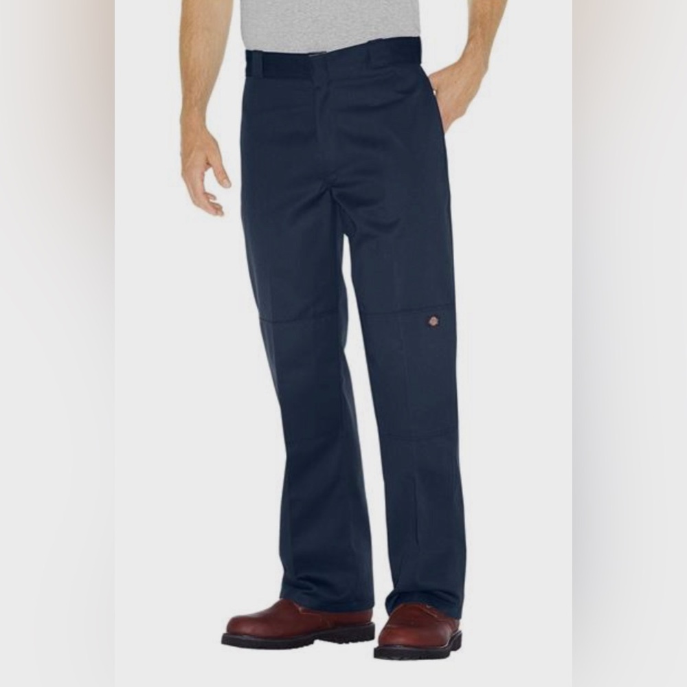 Dark Navy Men's Dickies Loose Fit Double Knee Work Pants